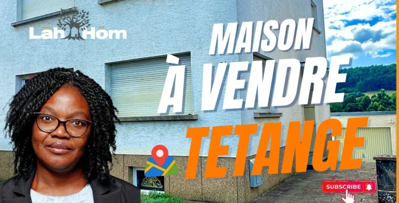 🏡 Maison mitoyenne à Tétange Potentiel d’extension, grand jardin et terrasse